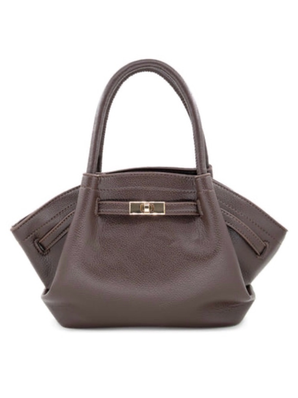BC Classic Brown Leather Top-Handle Women’s Bag/ comes in black